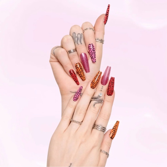 💅🏻Scandal Leopard accent Press Ons - Picture 2 of 7